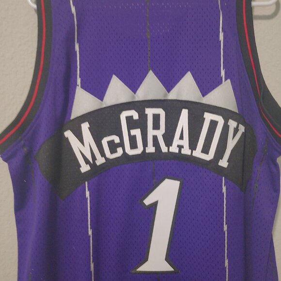 RARE Adidas Tracy McGrady Toronto Raptors HWC Throwback Road Jersey Large L - Picture 2 of 10